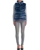 Stand-collar Rex Rabbit Fur Jacket