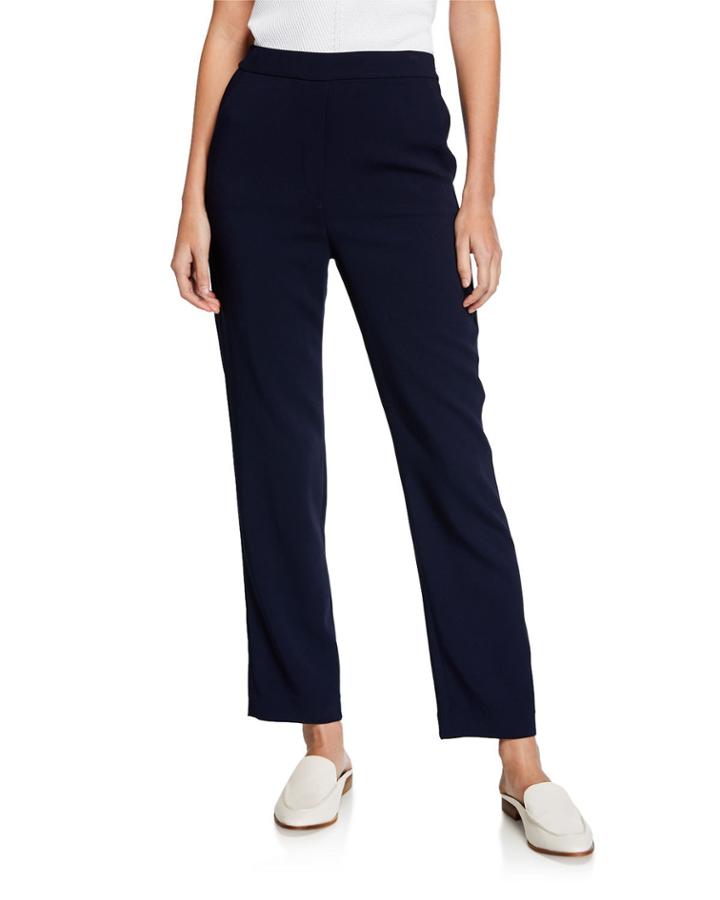 Cady Mid-rise Cropped Ankle Pants