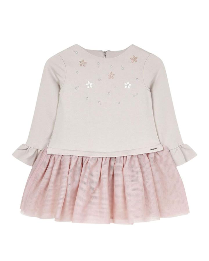 Girl's Studded Voile Dress,