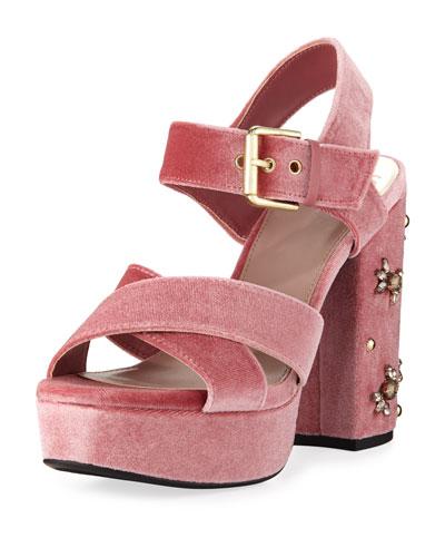 Morgan Chunky Velvet Platform