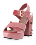 Morgan Chunky Velvet Platform