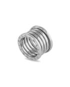 B.zero1 18k White Gold Tall Ring,