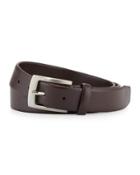Calfskin Leather Belt, Brown