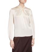 Knotted High-neck Long-sleeve