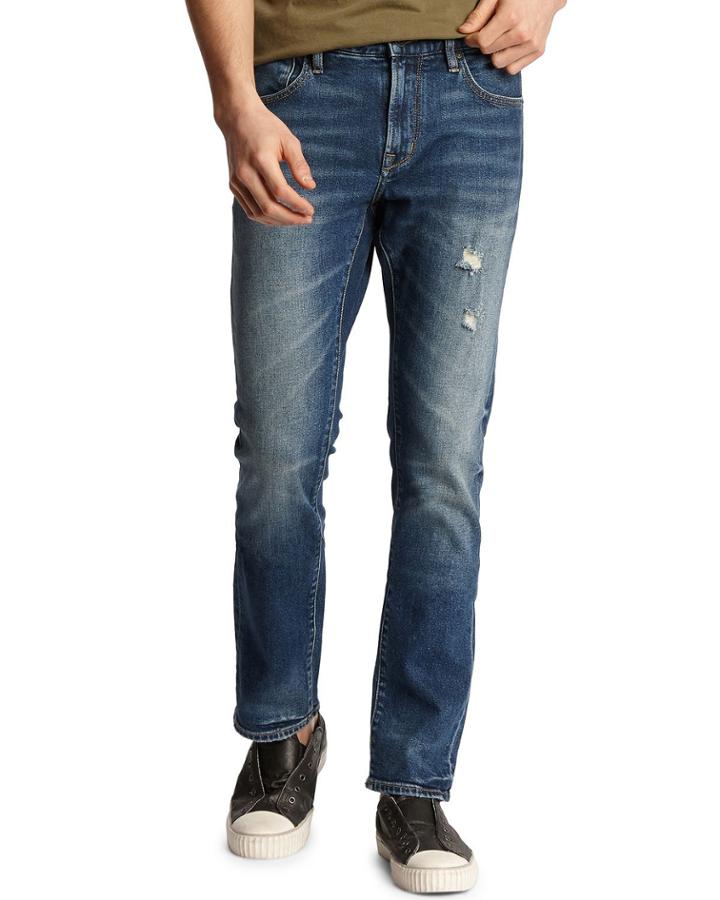 Men's Bowery Roadie Wash Slim Distressed Stretch Denim Jeans