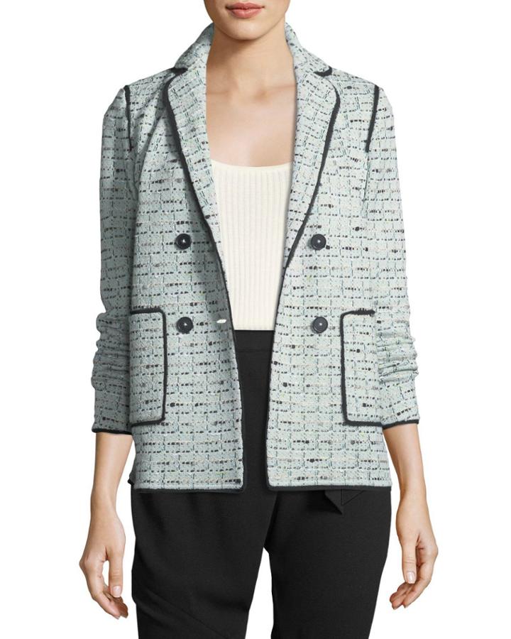 Adriana Tweed Double-breasted Jacket