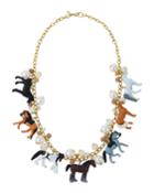 Long Mixed Horse Necklace