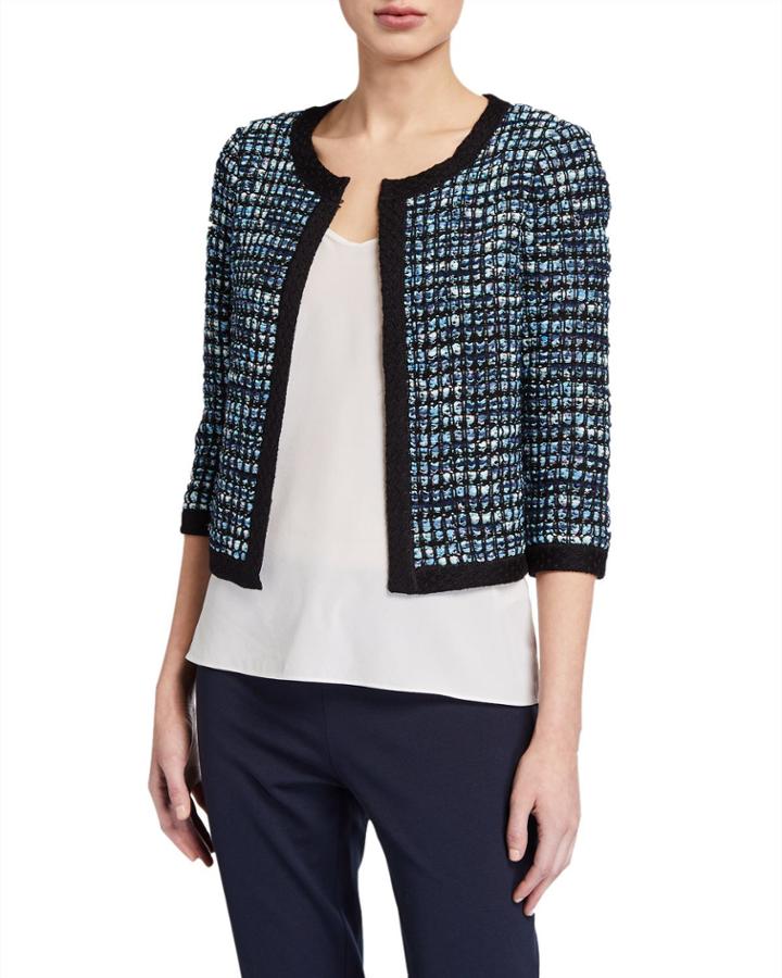 Martinique Tweed Knit Wool-blend Jacket