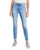 Destroyed High-rise Skinny Ankle Jeans
