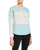 Colorblock Long-sleeve Hooded