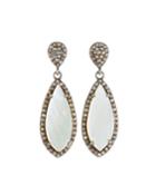 Diamond & Mother-of-pearl Drop Earrings