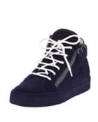 Flocked Suede Mid-top