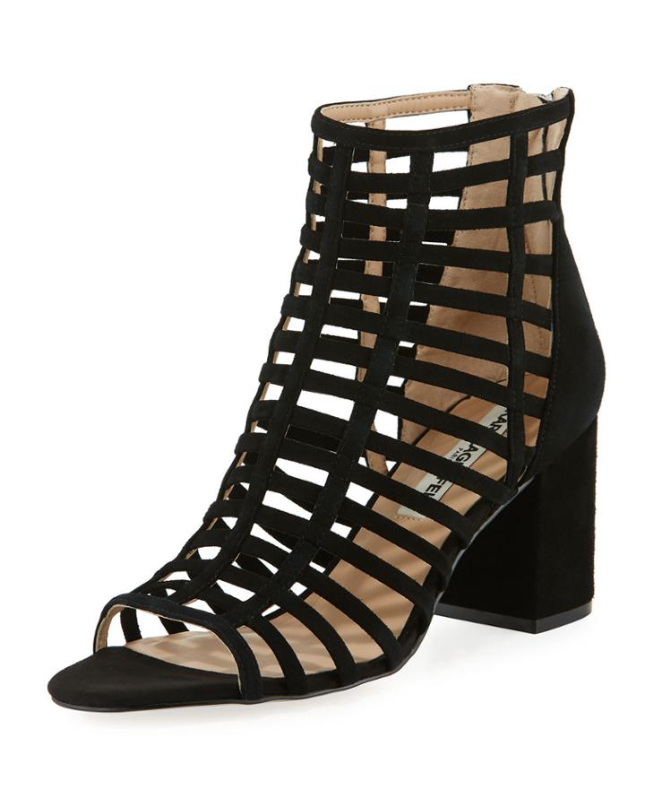 Jasmint Caged Metallic Leather