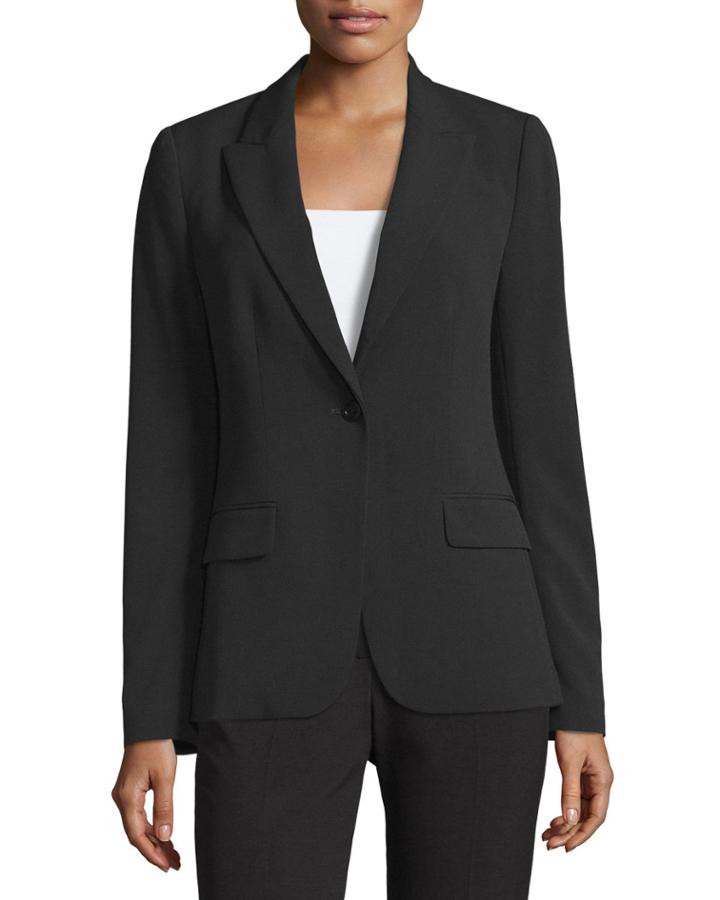 Rosie One-button Blazer, Black
