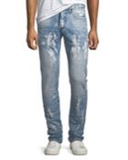 Men's Le Sabre Bleached Stain Tapered Jeans