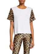 Crewneck Leopard-printed