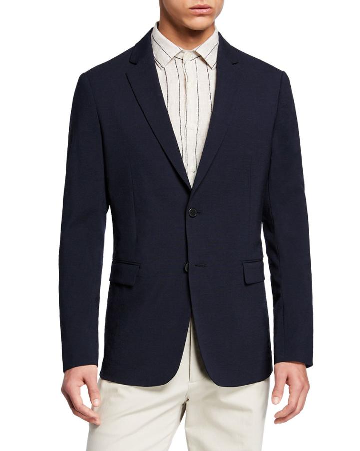 Men's Clinton Seersucker Two-button Jacket