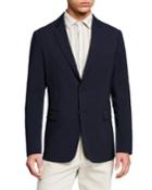 Men's Clinton Seersucker Two-button Jacket