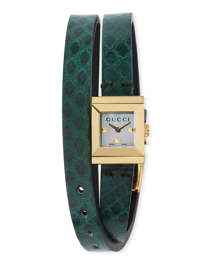 G-frame Square Double-wrap Watch W/