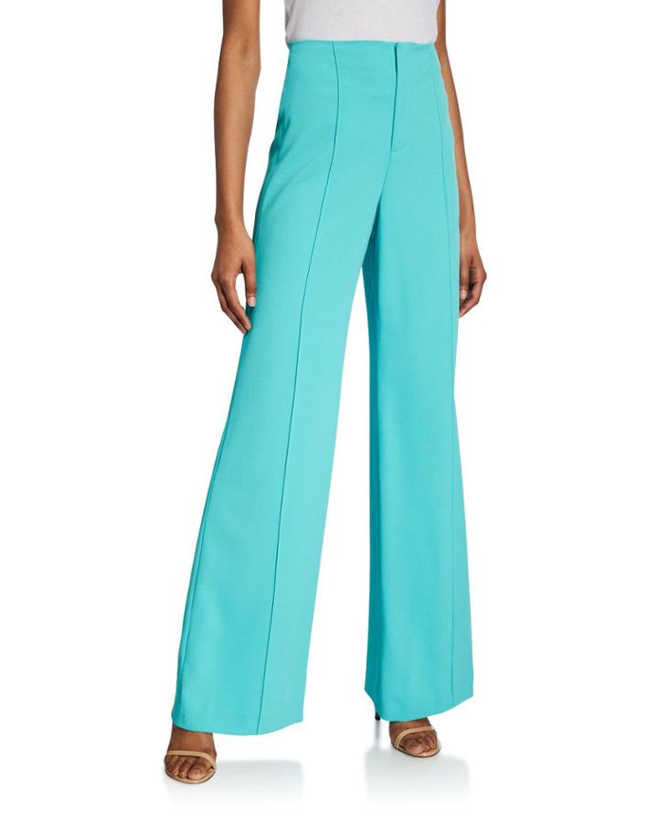 Dylan Clean High-waist Wide-leg Pants