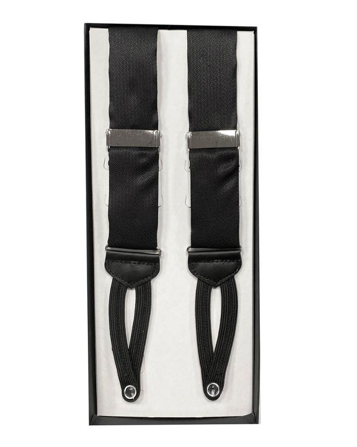 Men's Vail Silk Basketweave Suspenders With Braided Ends