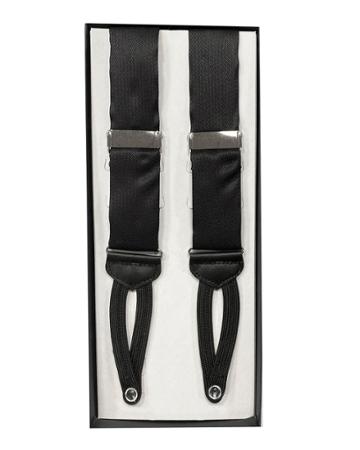 Men's Vail Silk Basketweave Suspenders With Braided Ends