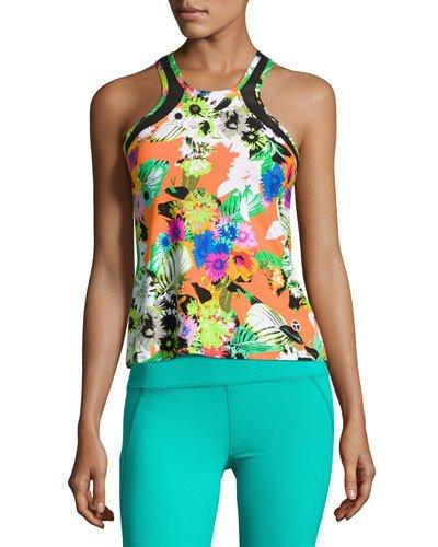 Pop Floral-print Performance Tank,