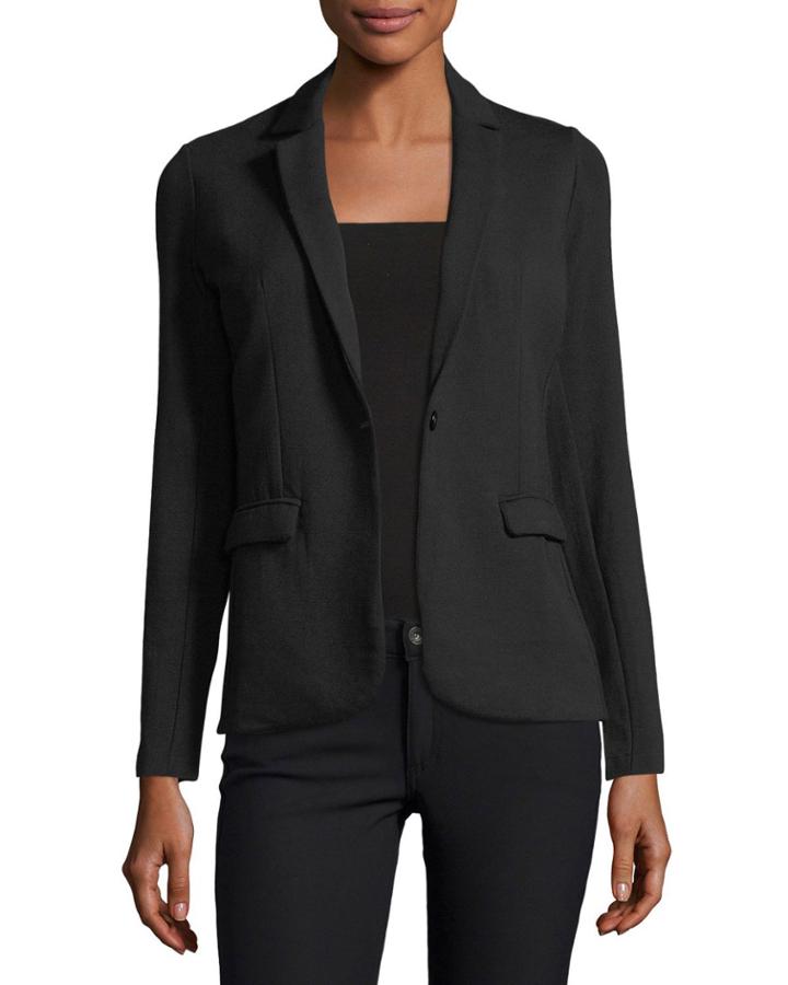 Single-button French Terry Blazer