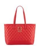 Quilted Napa Faux Tote Bag