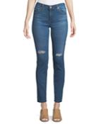 Faded Cigarette-leg Jeans