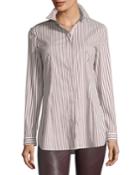 Jake Supreme Striped Button-front Blouse