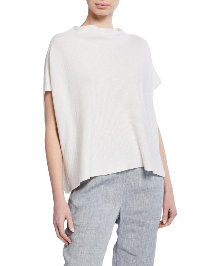Petite Funnel-neck Oversized