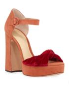 Quinn Knotted Suede Platform