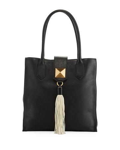 Bailey Leather Tassel Tote Bag