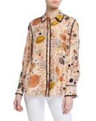 Scottie Surrealist Circles Print Button-down