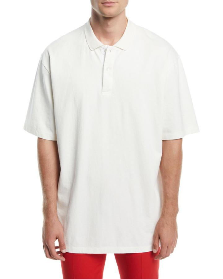 Men's Oversized Cotton Polo