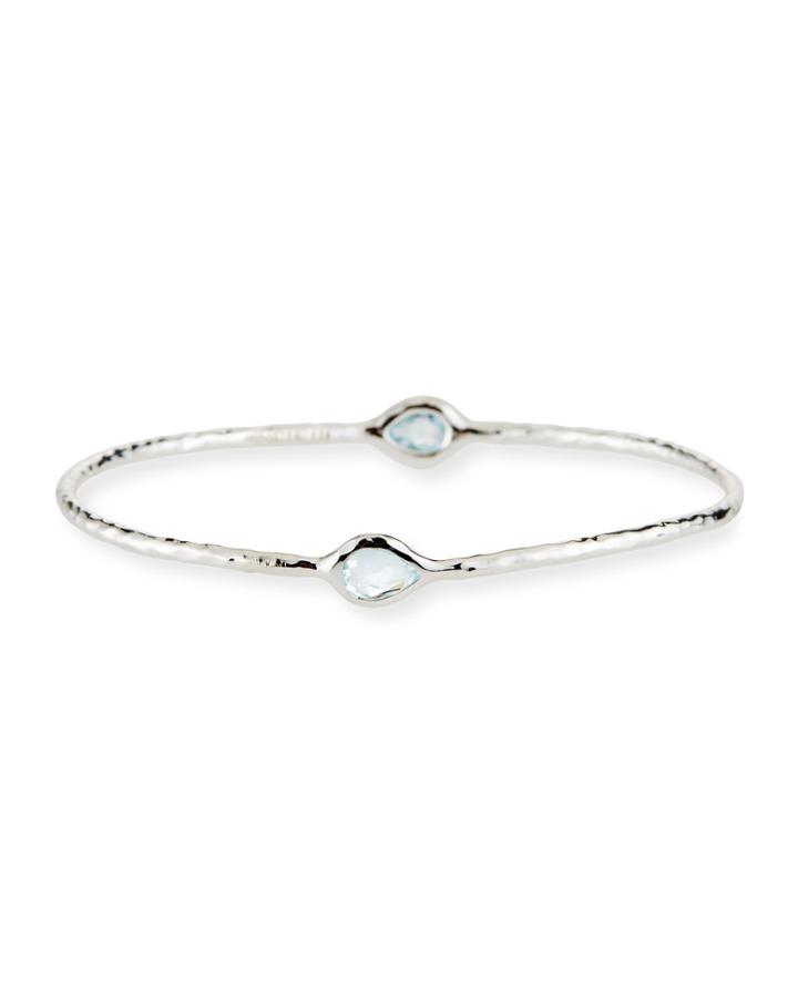Rock Candy&reg; 2-stone Bangle Bracelet In Blue Topaz