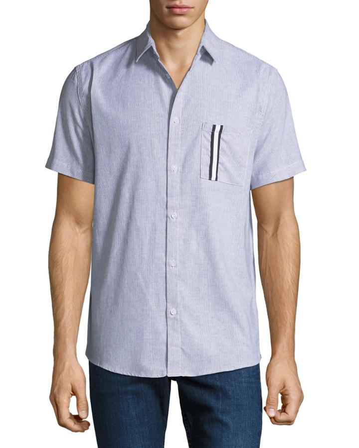Men's Kidd Striped Pocket Short-sleeve