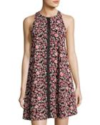 Gloriette Floral-print T-back Dress,