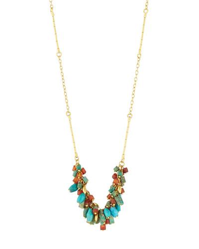 Phoenician 24k Beaded Tassel Necklace