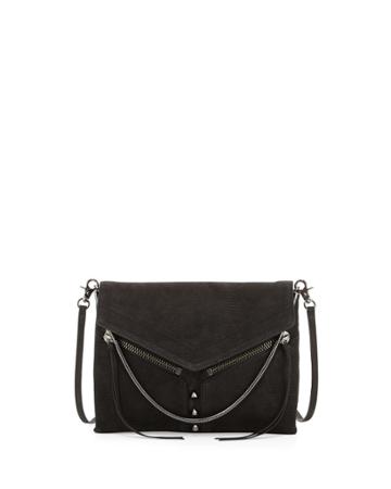 Botkier Legacy Crossbody Embossed Leather Crossbody/shoulder Bag, Black