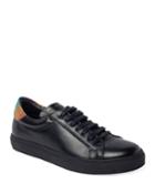 Napoli Leather Low-top Sneakers, Black