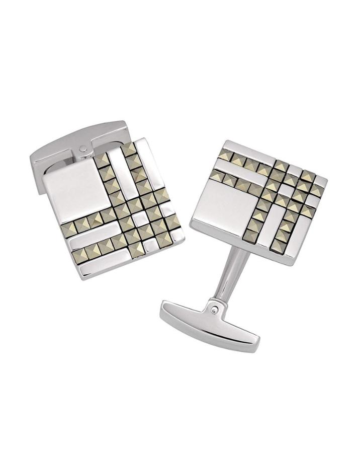 Plaid Marcasite