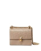 Leather Small Ff Logo Crossbody Bag