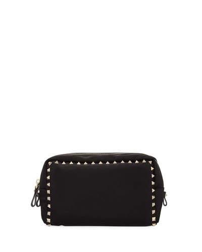 Rockstud Nylon Pouch Bag