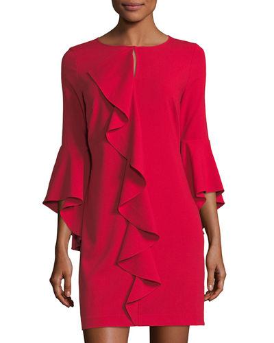 Asymmetric Ruffle Keyhole