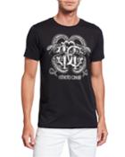 Men's Mirror Snake Logo Graphic T-shirt
