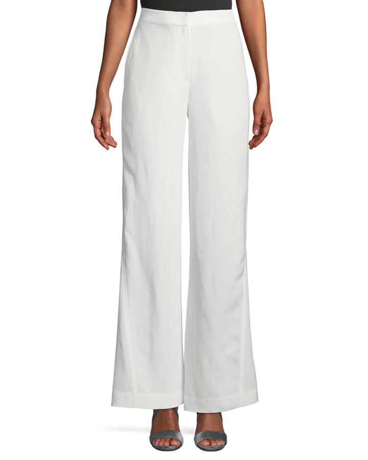 High-rise Seamed-leg Palazzo Pants