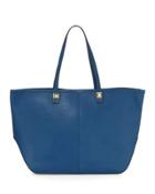 Everywhere Leather Tote Bag, Navy