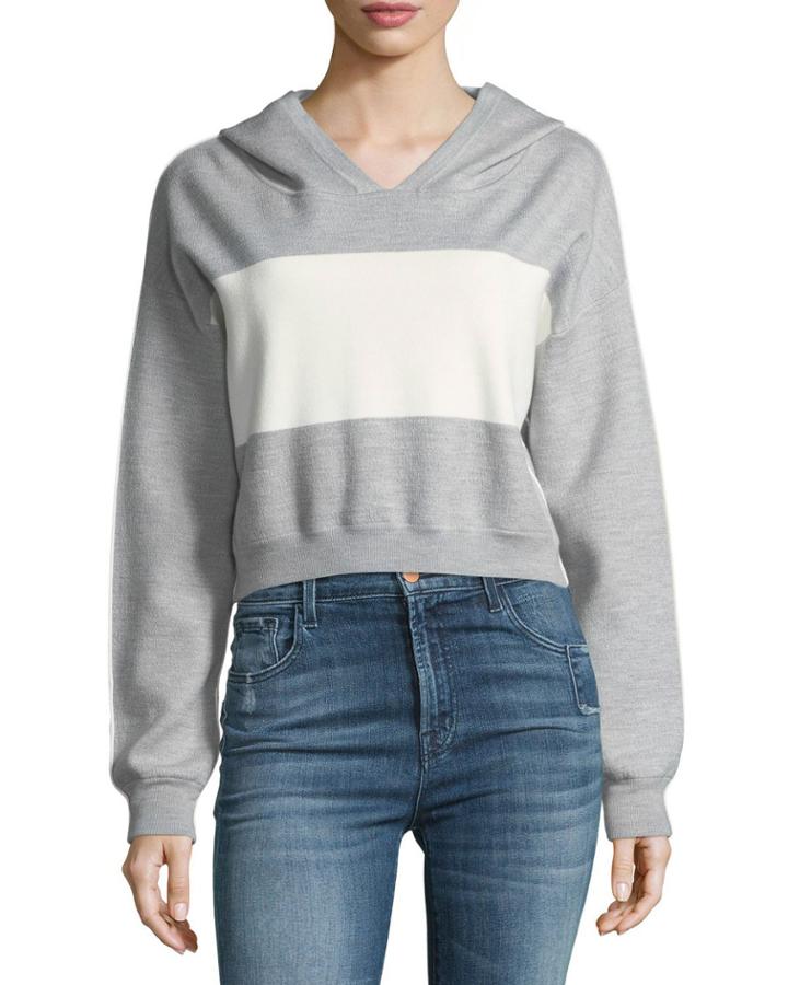 Kyle Double Knit Cropped Hoodie